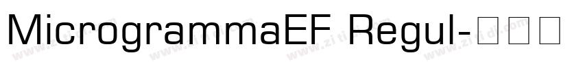 MicrogrammaEF Regul字体转换